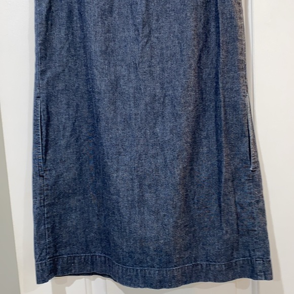 Theory vintage denim dress with pockets size 0 cotton fabric - Picture 9 of 10